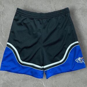 AND1 Vintage Y2K Mesh Basketball Shorts Black Royal Blue Men's Size Large